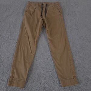 Hollister Pants Mens M Tan Skinny Jogger Drawstring Outdoor Hiking Travel